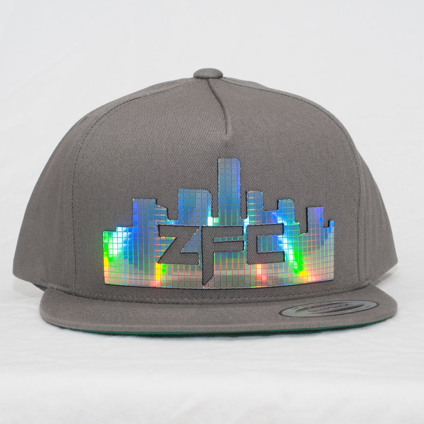 ZFC Hat Grey Classic with Silver Rainbow Disco Shine