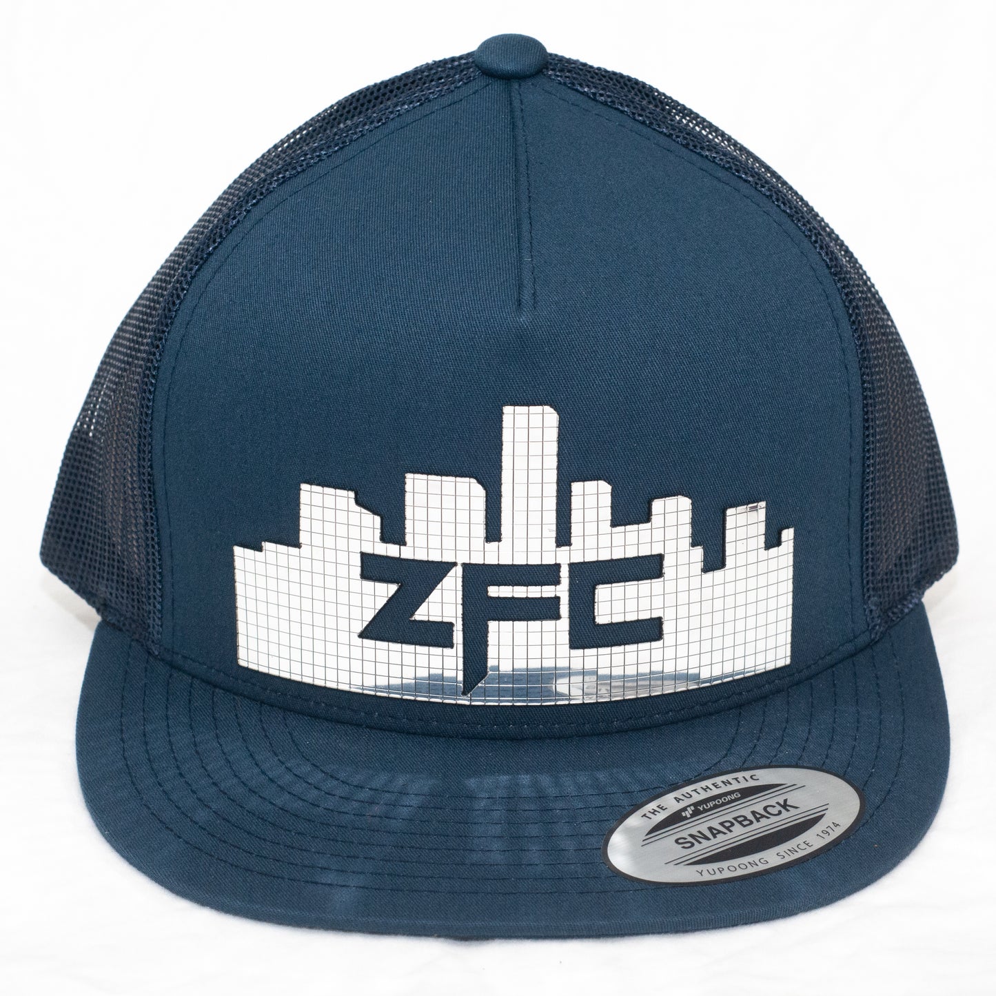 ZFC Hat Navy Trucker with Silver Disco Shine