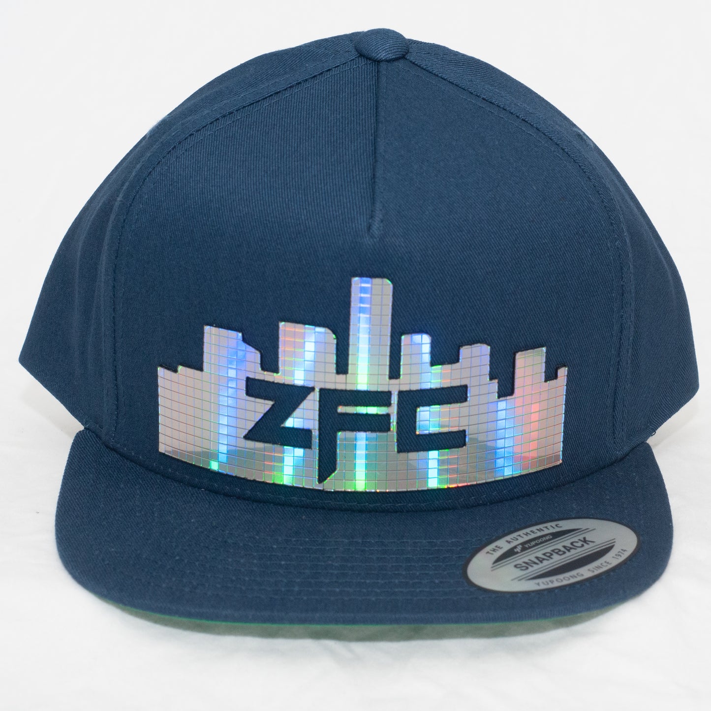 ZFC Hat Navy Classic with Silver Rainbow Disco Shine