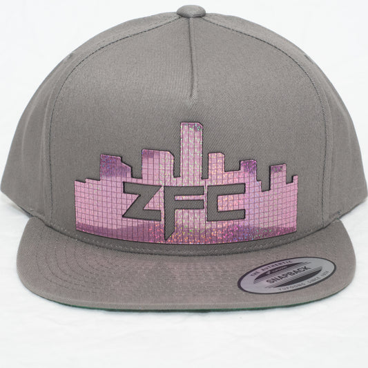 ZFC Hat Grey Classic with Purple Holographic Disco Shine