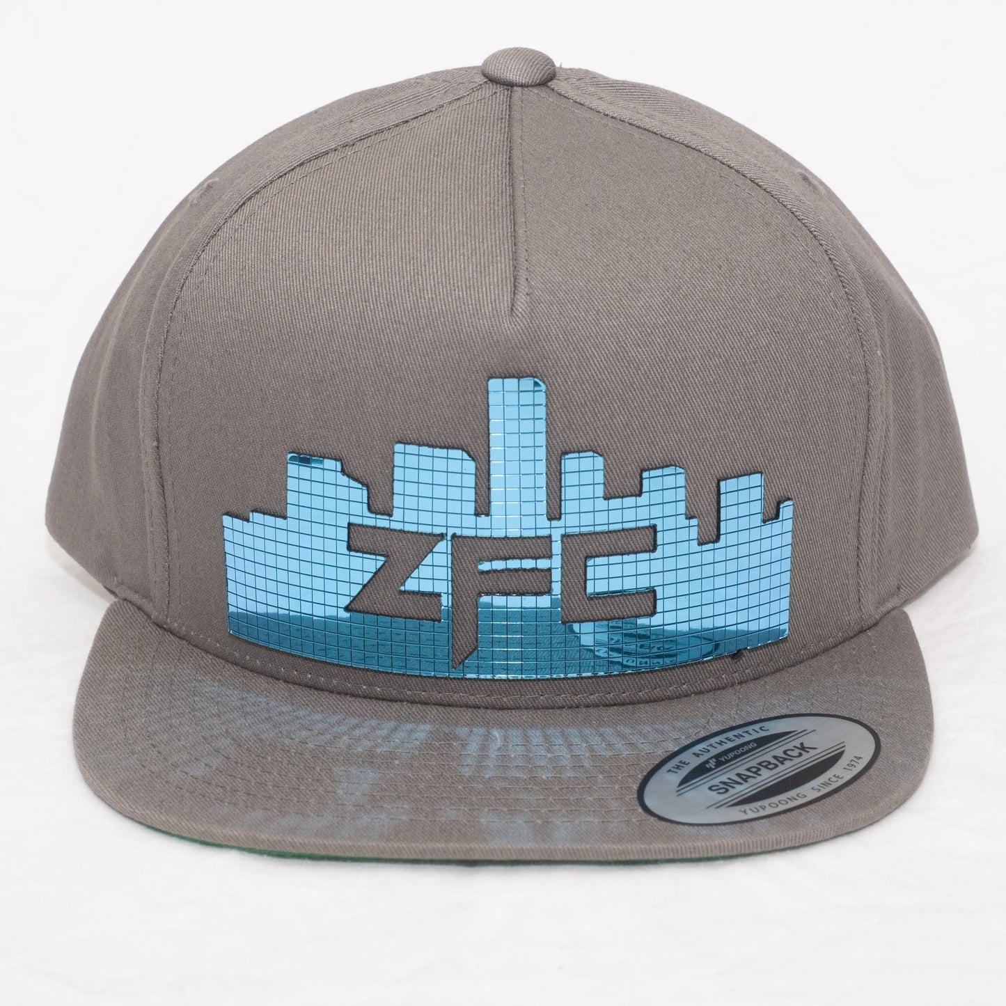 ZFC Hat Grey Classic with Ice Blue Disco Shine