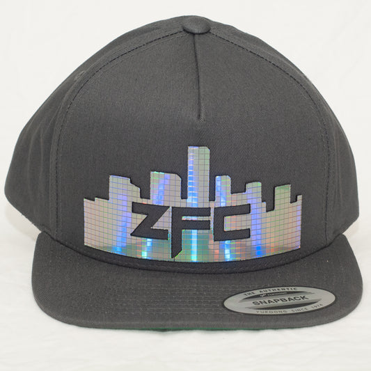 ZFC Hat Dark Grey Classic with Silver Rainbow Disco Shine