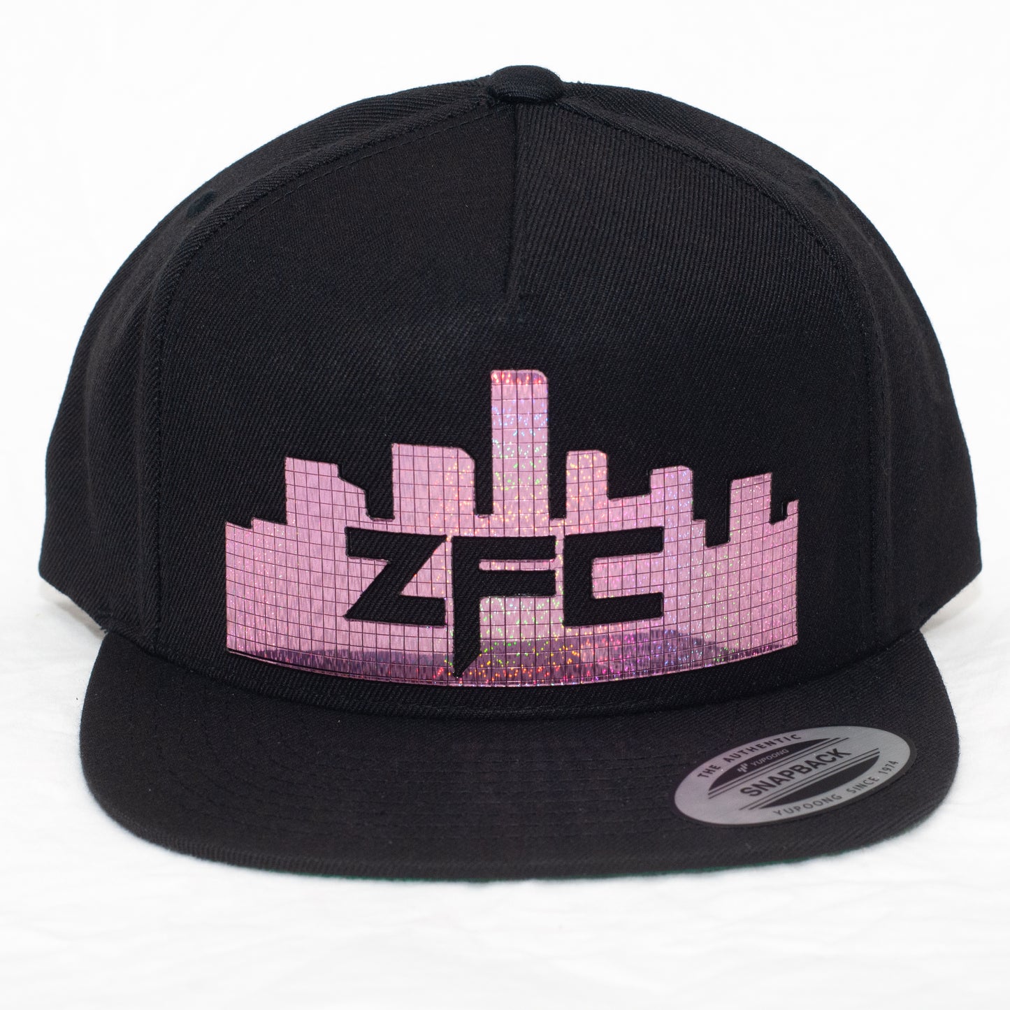 ZFC Hat Black Premium with Purple Holographic Disco Shine