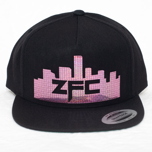 ZFC Hat Black Premium with Purple Holographic Disco Shine