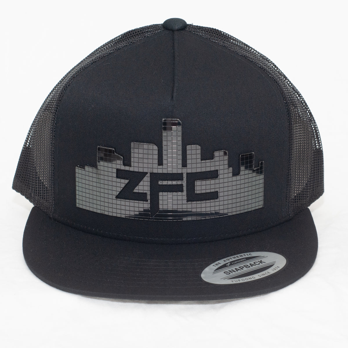 ZFC Hat Black Trucker with Black Disco Shine – Zero Fucks City